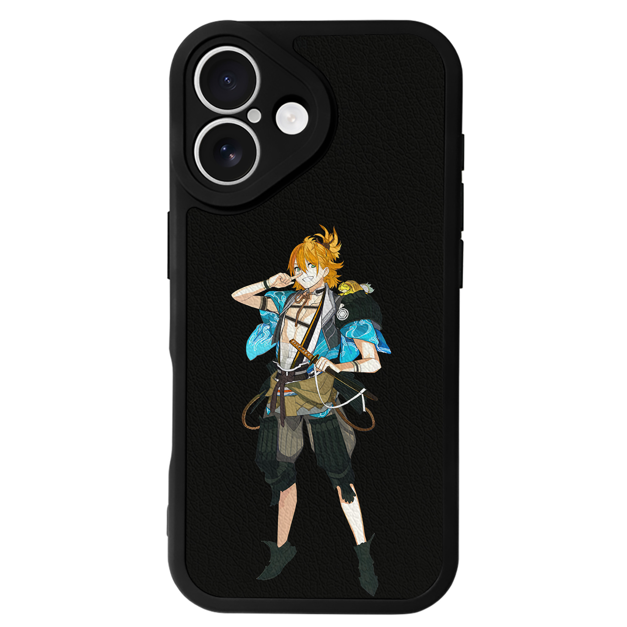 （画像用） 刀剣乱舞 Touken Ranbu 【iPhone 16シリーズ対応】シリコンスマホケース（レザー調） 材質：シリコン